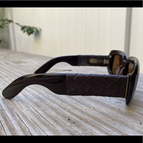 Bottega Veneta Intrecciato Detail Sunglasses - Picture 2 of 10